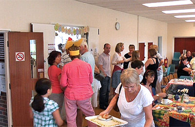 Nearly 100 villagers gathered for the annual event