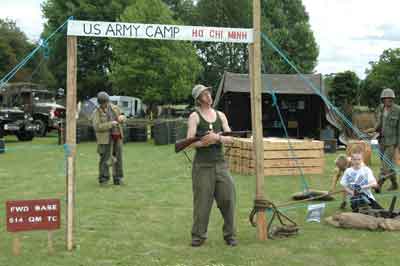 Members of the 514th QM Truck Regiment faced off against a 'bunch of hippies' 