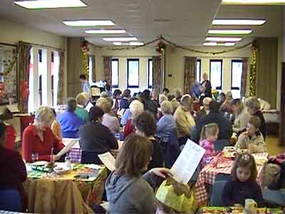 The traditional carol singing