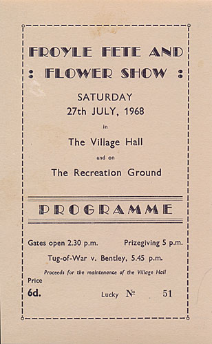 Fete programme 1968