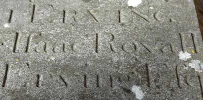 Isaac Royall inscription