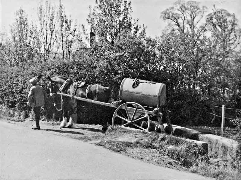 Filling the water cart