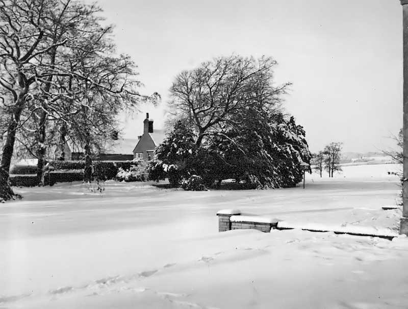 Looking West from Froyle House towards “The Barracks”