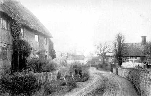 Highway Cottages looking towards Park Lane