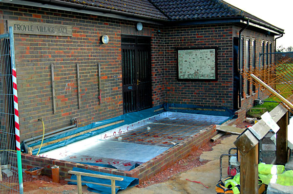 the slab ready for pouring 