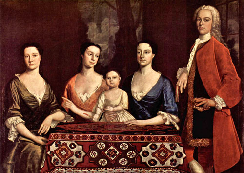 Isaac Royall & family 1741