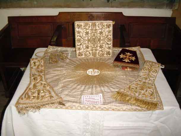Vestments on show in May 2003