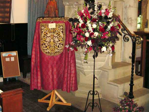 Vestments on show in May 2003