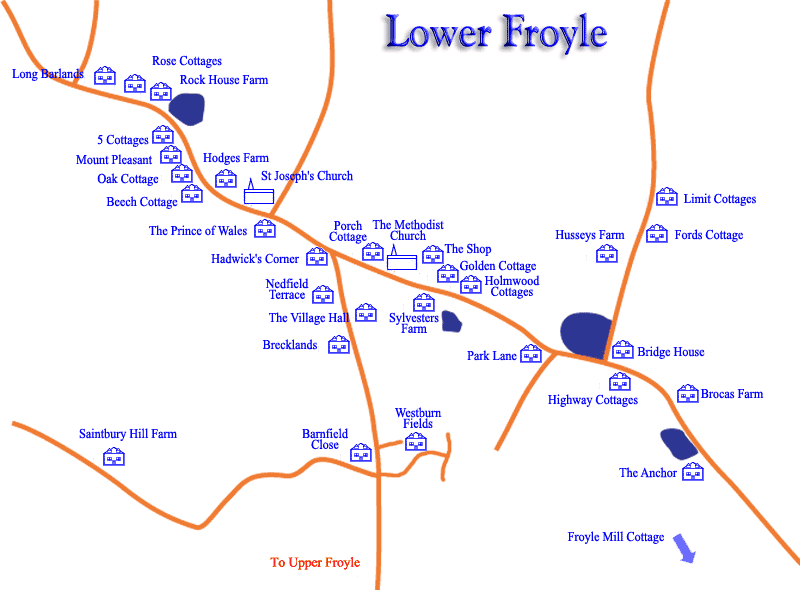 Lower Froyle map